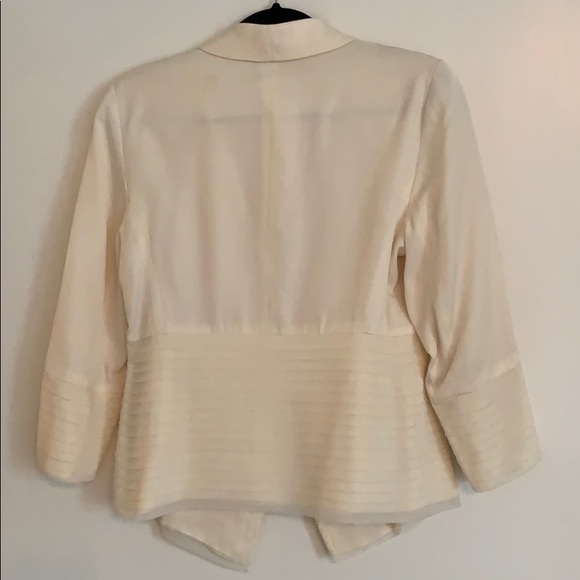 Anthropology fleur wood chiffon blazer - Picture 3 of 6